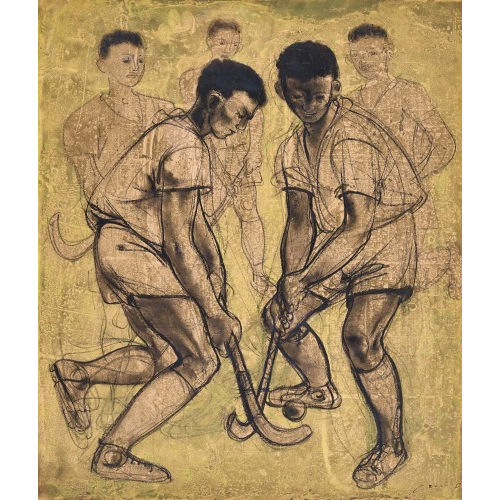 HANS ERNI : Hockeyspieler (DOBIASCHOFSKY AUKTIONEN AG)
