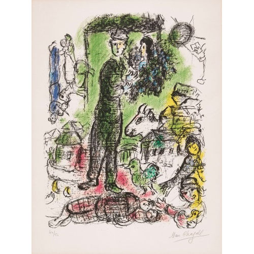 MARC CHAGALL : 'Le grand paysan' (DOBIASCHOFSKY AUKTIONEN AG)