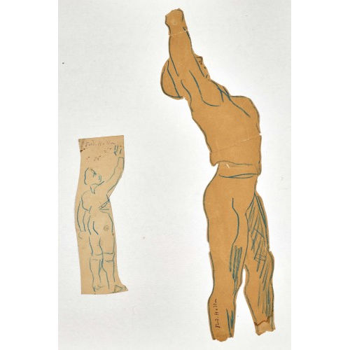 FERDINAND HODLER : 2 Studienbl�tter zu 'Einstimmigkeit' (DOBIASCHOFSKY AUKTIONEN AG)
