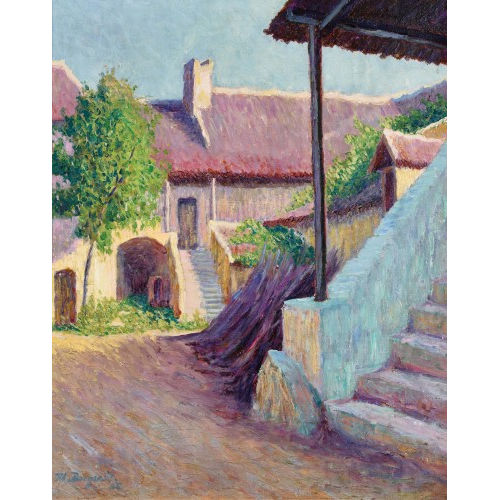 MARIUS BORGEAUD : Entr�e de ferme (DOBIASCHOFSKY AUKTIONEN AG)