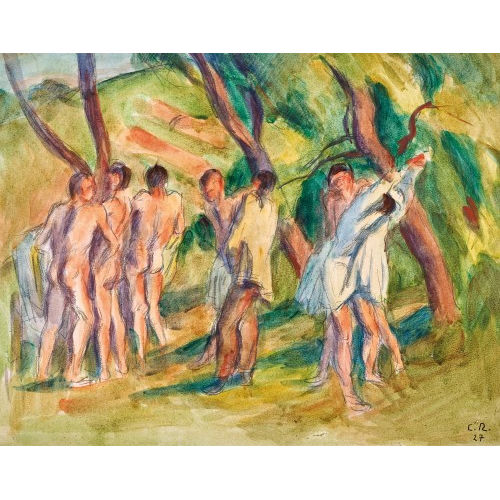 CARL ROESCH : Die Badenden (DOBIASCHOFSKY AUKTIONEN AG)