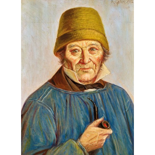 KARL SAMUEL (AUCH GEHRI-VON B�REN GEHRI : Bauer mit Pfeife (DOBIASCHOFSKY AUKTIONEN AG)