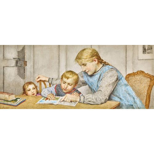 ALBERT ANKER : 'Die �ltere Schwester' (DOBIASCHOFSKY AUKTIONEN AG)