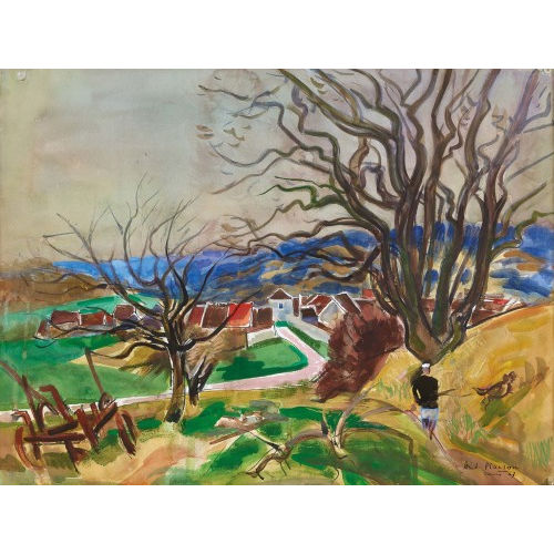 ANDR� PLANSON : 'Paysage d'automne (par Saint-Cyr-sur-Morin)' (DOBIASCHOFSKY AUKTIONEN AG)