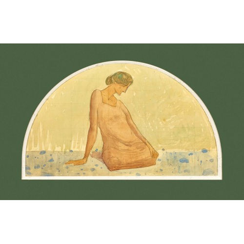 ALBERT SCHMIDT : Femme assise dans un paysage (DOBIASCHOFSKY AUKTIONEN AG)