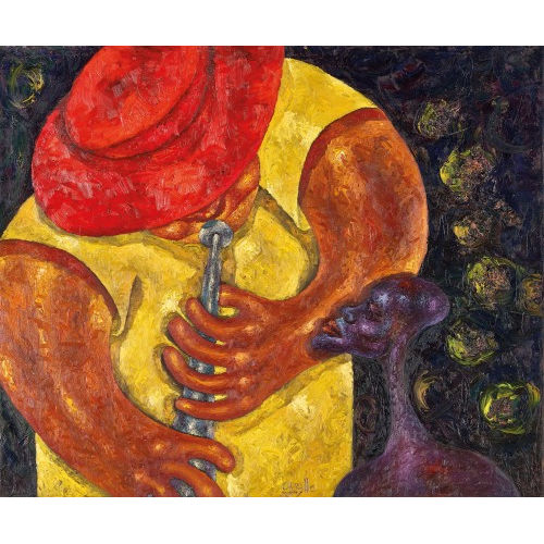 ANTHONY OKELLO : The musician (DOBIASCHOFSKY AUKTIONEN AG)