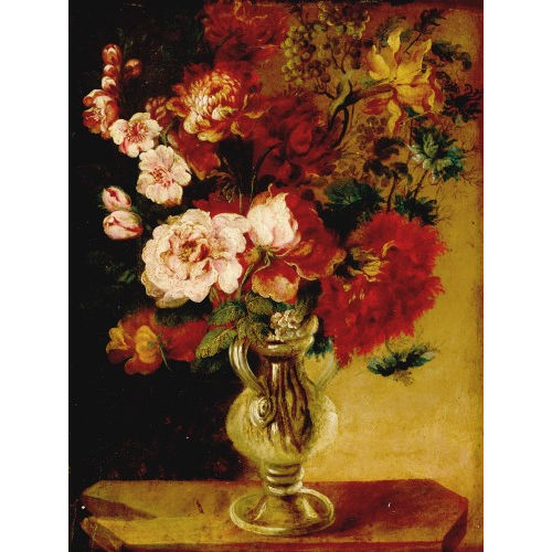 18. JH. HOLLAND : Stillleben mit Rosen in Vase (DOBIASCHOFSKY AUKTIONEN AG)