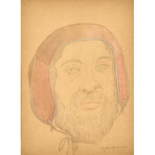 MARGUERITE BURNAT-PROVINS : 'Portrait d'homme au bonnet' (DOBIASCHOFSKY AUKTIONEN AG)