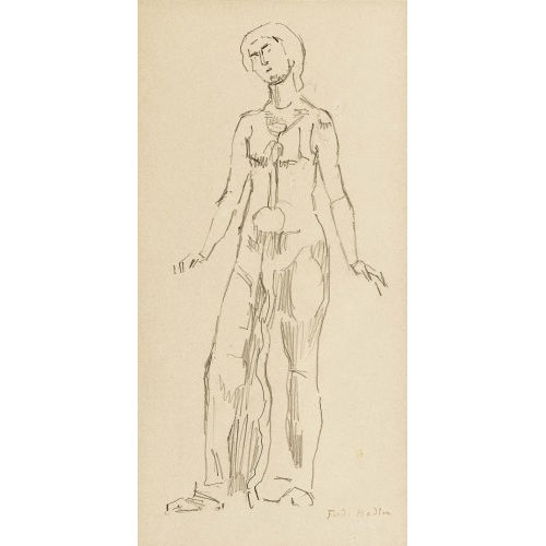 FERDINAND HODLER : Studie zu 'Blick in die Unendlichkeit' (DOBIASCHOFSKY AUKTIONEN AG)