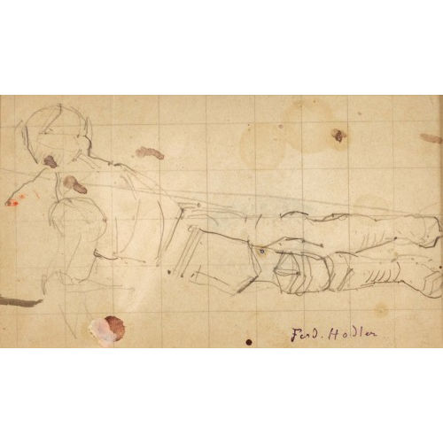 FERDINAND HODLER : Figurenstudie zu 'R�ckzug von Marignano' (DOBIASCHOFSKY AUKTIONEN AG)