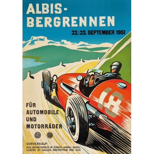E.W. SCHMID : 'Albis-Bergrennen 1951' (DOBIASCHOFSKY AUKTIONEN AG)
