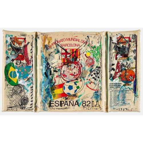 JEAN TINGUELY : 'Campeonato Mundial de Futbol Barcelona' (DOBIASCHOFSKY AUKTIONEN AG)