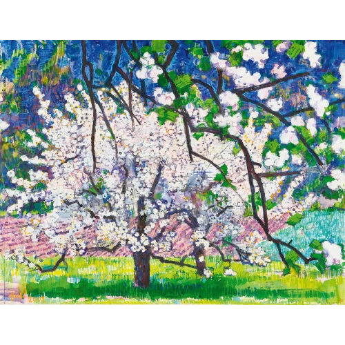 SAMUEL BURI : Bl�hender Obstgarten (DOBIASCHOFSKY AUKTIONEN AG)
