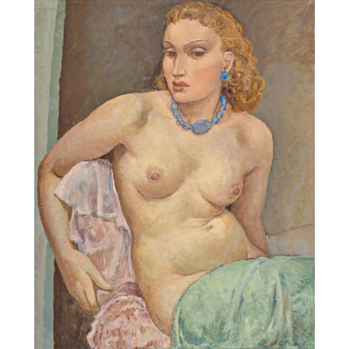 GUSTAVE (EIGTL. BARRAUD FRAN�OIS : 'Nu assis' (DOBIASCHOFSKY AUKTIONEN AG)