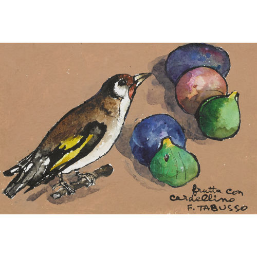 FRANCESCO TABUSSO : 'Frutta con cardellino' (DOBIASCHOFSKY AUKTIONEN AG)