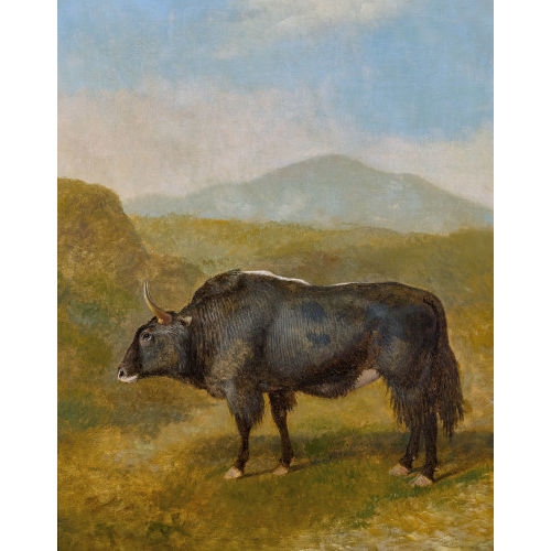 JACQUES-LAURENT AGASSE : 'Buffle dans un paysage montagneux' (DOBIASCHOFSKY AUKTIONEN AG)
