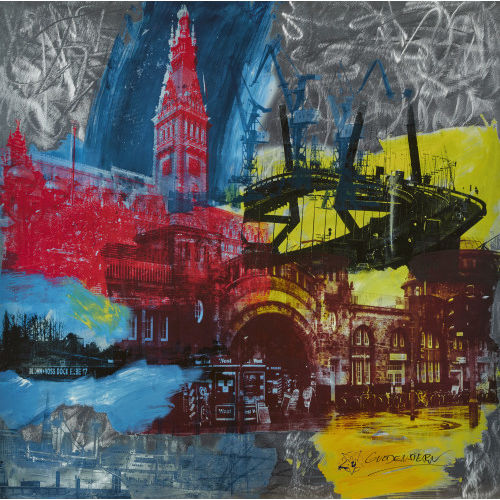 PETER UND SMOLKA GULDENSTERN (EIGENT. WOLFRAMM : Hamburger Collage (DOBIASCHOFSKY AUKTIONEN AG)