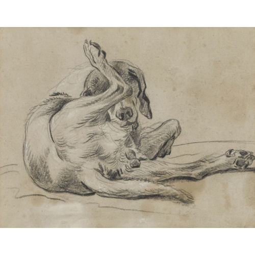 LOUIS-AUGUSTE (GEN. BRUN DE VERSOIX) BRUN : Hundestudie (DOBIASCHOFSKY AUKTIONEN AG)
