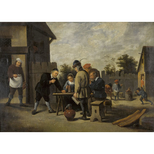 DAVID II TENIERS : Spielende Bauern (DOBIASCHOFSKY AUKTIONEN AG)