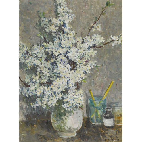 FERNAND GIAUQUE : Bl�hende Zweige in Vase (DOBIASCHOFSKY AUKTIONEN AG)