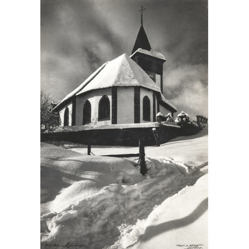 JACQUES NAEGELI : 'Kirche in Lauenen' (DOBIASCHOFSKY AUKTIONEN AG)