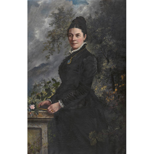 GUSTAV ADOLF AMBERGER : Portr�t von Bertha J�rin (DOBIASCHOFSKY AUKTIONEN AG)