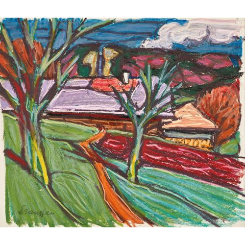 FRED STAUFFER : B�uerliche Landschaft (DOBIASCHOFSKY AUKTIONEN AG)
