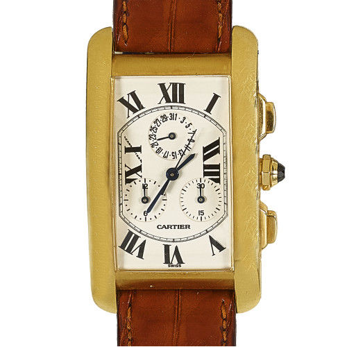 CARTIER : Gentleman's wristwatch 'Tank Am�ricaine' (DOBIASCHOFSKY AUKTIONEN AG)