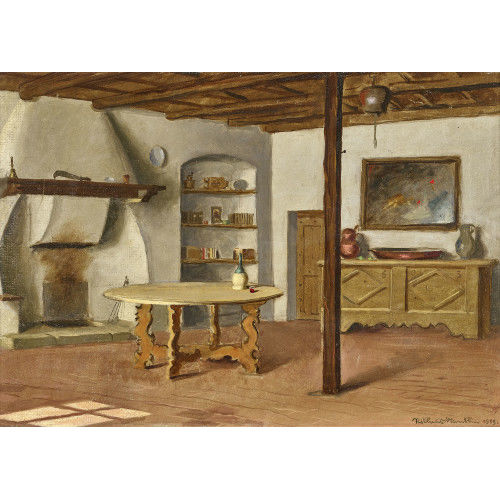NIKLAUS STOECKLIN : B�uerliches Interieur (DOBIASCHOFSKY AUKTIONEN AG)