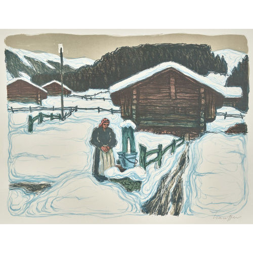 FRED STAUFFER : Am Brunnen (DOBIASCHOFSKY AUKTIONEN AG)