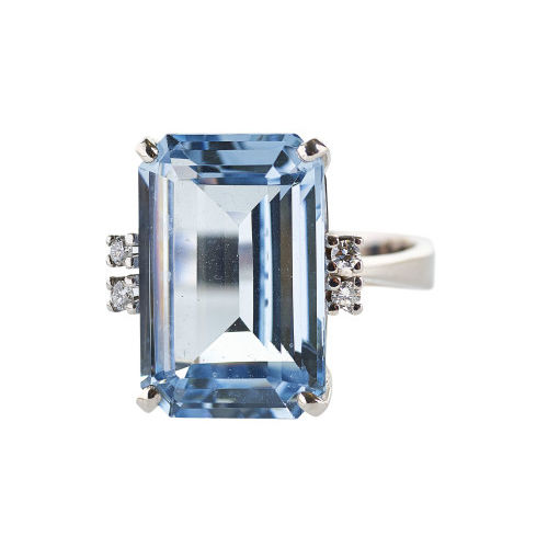 SPINELL-BRILLANT-RING : (DOBIASCHOFSKY AUKTIONEN AG)