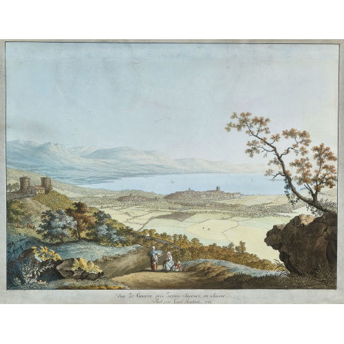 CARL LUDWIG HACKERT : 'Vue de Gen�ve pris depuis Saconex en Savoie' (DOBIASCHOFSKY AUKTIONEN AG)