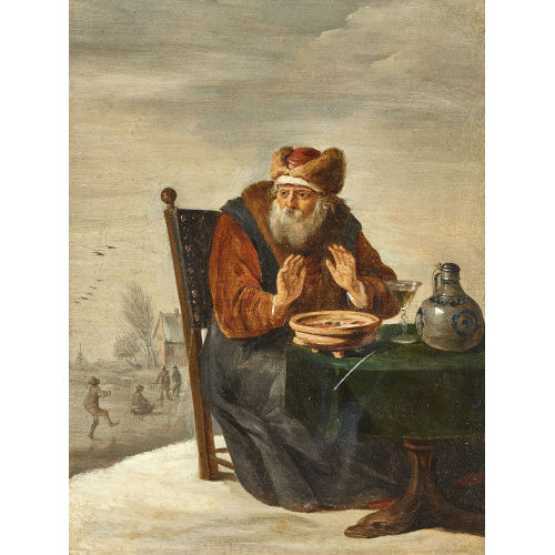 DAVID II TENIERS : Allegorie des Winters (DOBIASCHOFSKY AUKTIONEN AG)