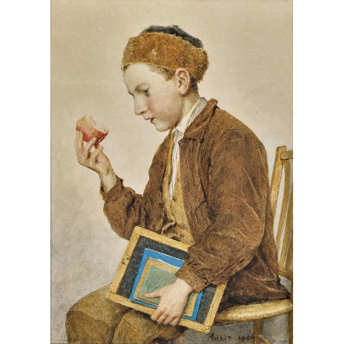 ALBERT ANKER : 'Apfelessender Schulknabe' (DOBIASCHOFSKY AUKTIONEN AG)
