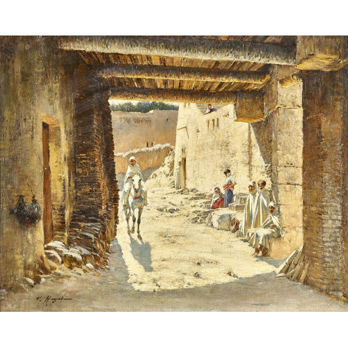 VICTOR-PIERRE HUGUET : Orientalische Szene (DOBIASCHOFSKY AUKTIONEN AG)