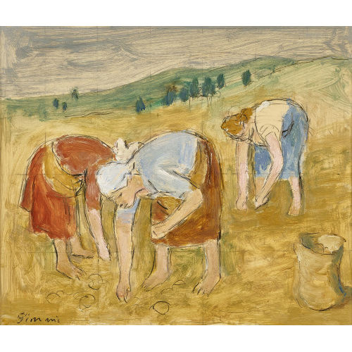 WILHELM GIMMI : La moisson (DOBIASCHOFSKY AUKTIONEN AG)
