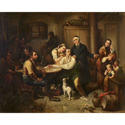WURTZINGER : Wirtshausszene (DOBIASCHOFSKY AUKTIONEN AG)