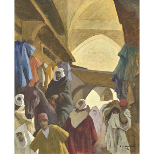 ROBERT CAMILLE QUESNEL : 'Vue de F�s' (DOBIASCHOFSKY AUKTIONEN AG)