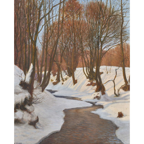 KARL MARTIN SCHADE : 'Winter im Wienerwald' (DOBIASCHOFSKY AUKTIONEN AG)
