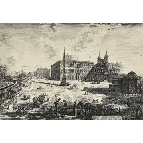 GIOVANNI BATTISTA PIRANESI : 'Veduta della Piazza e Basilica di S. Giovanni in Laterano' (DOBIASCHOFSKY AUKTIONEN AG)