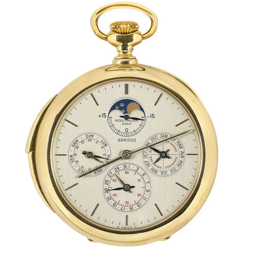 PATEK PHILIPPE : Pocket watch with nine horological complications (DOBIASCHOFSKY AUKTIONEN AG)