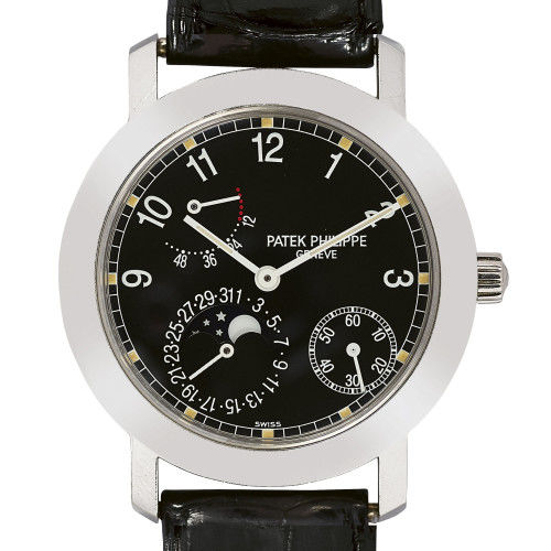 PATEK PHILIPPE : Gentleman's wristwatch with three horological complications (DOBIASCHOFSKY AUKTIONEN AG)