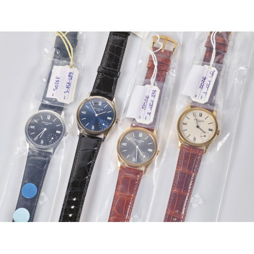 PATEK PHILIPPE : Set of four wristwatches 'Calatrava', limited edition (DOBIASCHOFSKY AUKTIONEN AG)