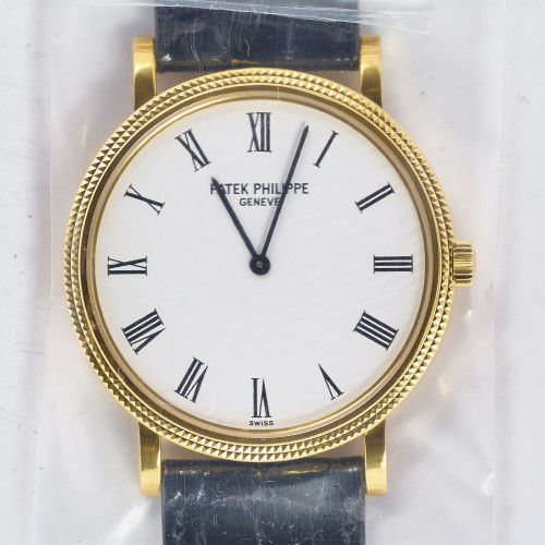 PATEK PHILIPPE : Gentleman's wristwatch with 'clous de Paris' bezel (DOBIASCHOFSKY AUKTIONEN AG)