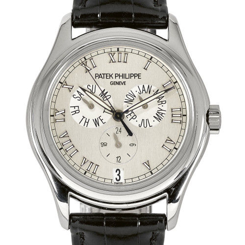 PATEK PHILIPPE : Gentleman's wristwatch 'Annual Calendar, Superlumin' (DOBIASCHOFSKY AUKTIONEN AG)