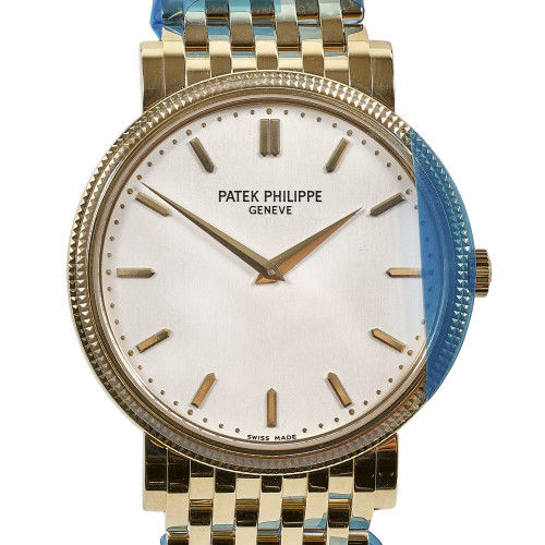 PATEK PHILIPPE : Gentleman's wristwatch with 'clous de Paris' bezel (DOBIASCHOFSKY AUKTIONEN AG)