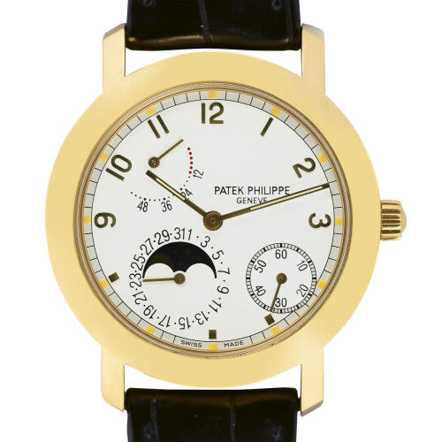 PATEK PHILIPPE : Gentleman's wristwatch with three horological complications (DOBIASCHOFSKY AUKTIONEN AG)