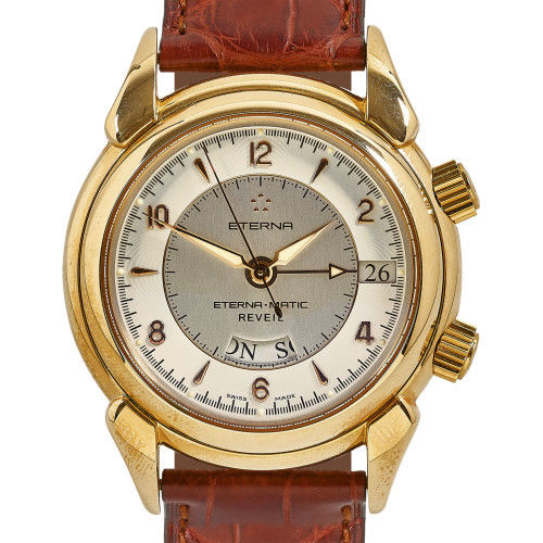 ETERNA : Gentleman's wristwatch 'Eterna-Matic, Reveil' (DOBIASCHOFSKY AUKTIONEN AG)