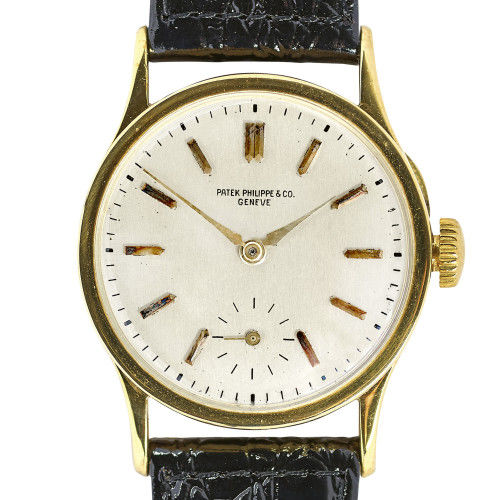 PATEK PHILIPPE : Gentleman's wristwatch 'Calatrava' (DOBIASCHOFSKY AUKTIONEN AG)