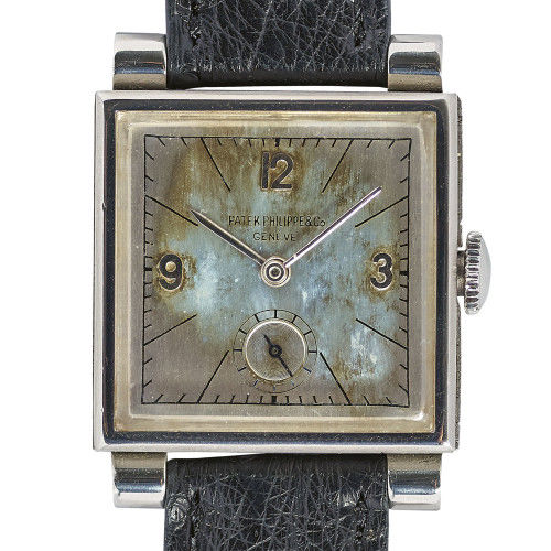 PATEK PHILIPPE : Gentleman's wristwatch 'Carr� �tanche' (DOBIASCHOFSKY AUKTIONEN AG)